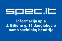 J. Biliūno g. 11 daugiabučio namo savininkų bendrija | spec.lt