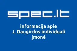 J. Daugirdos individuali įmonė | spec.lt