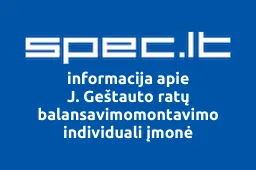 J. Geštauto ratų balansavimomontavimo individuali įmonė | spec.lt