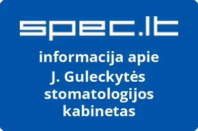 J. G. odontologijos kabinetas, UAB