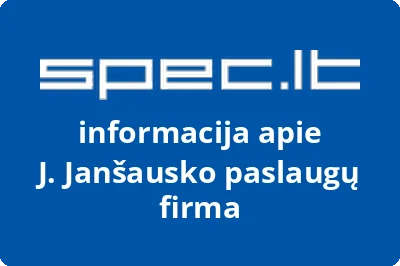 J. Janšausko paslaugų firma