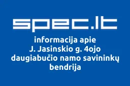 J. Jasinskio g. 4ojo daugiabučio namo savininkų bendrija | spec.lt