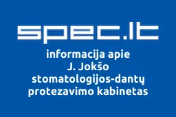 J. Jokšo stomatologijos-dantų protezavimo kabinetas | spec.lt
