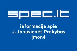 J. Jonušienės Prekybos Įmonė | spec.lt