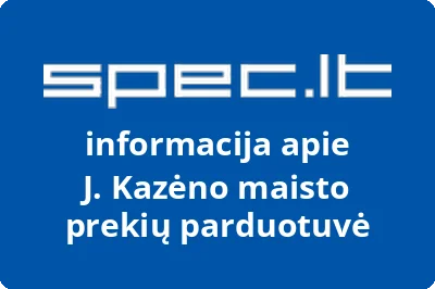 J. Kazėno maisto prekių parduotuvė
