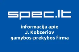 J. Kobzeriov gamybos-prekybos firma | spec.lt