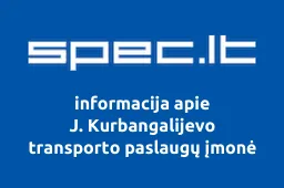 J. Kurbangalijevo transporto paslaugų įmonė