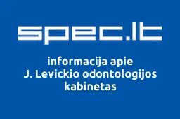 J. Levickio odontologijos kabinetas | spec.lt