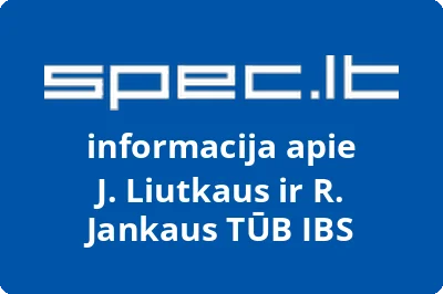 J. Liutkaus ir R. Jankaus TŪB IBS | spec.lt