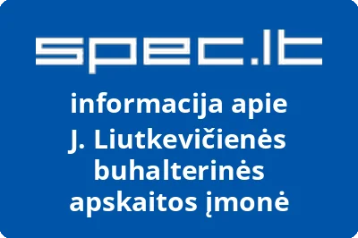 J. Liutkevičienės buhalterinės apskaitos įmonė