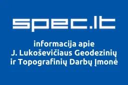 J. Lukoševičiaus Geodezinių ir Topografinių Darbų Įmonė | spec.lt