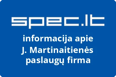 J. Martinaitienės paslaugų firma
