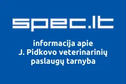 J. Pidkovo veterinarinių paslaugų tarnyba | spec.lt