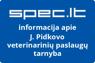 J. Pidkovo veterinarinių paslaugų tarnyba