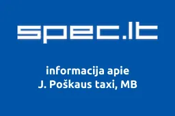 J. Poškaus taxi, MB | spec.lt