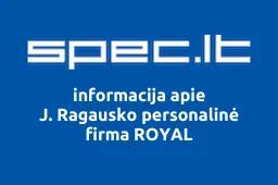 J. Ragausko personalinė firma ROYAL iliustracija