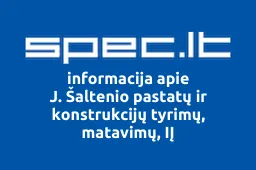 J. Šaltenio pastatų ir konstrukcijų tyrimų, matavimų, IĮ | spec.lt