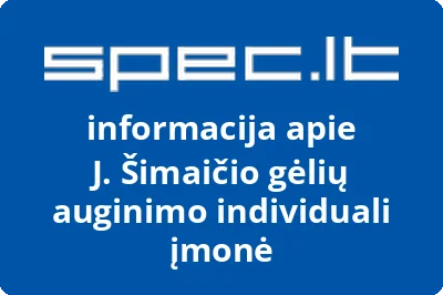J. Šimaičio gėlių auginimo individuali įmonė