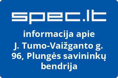 J. Tumo-Vaižganto g. 96, Plungės savininkų bendrija