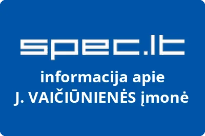 J. VAIČIŪNIENĖS įmonė | spec.lt