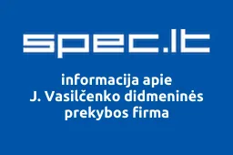 J. Vasilčenko didmeninės prekybos firma iliustracija