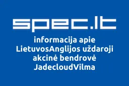 LietuvosAnglijos uždaroji akcinė bendrovė JadecloudVilma iliustracija