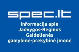 Jadvygos-Reginos Gaidelienės gamybinė-prekybinė įmonė | spec.lt