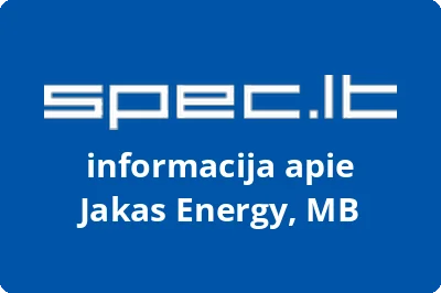 Jakas Energy, MB | spec.lt