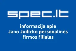 Jano Judicko personalinės firmos filialas | spec.lt
