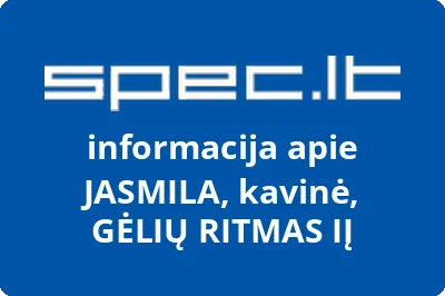 JASMILA, kavinė, GĖLIŲ RITMAS, IĮ
