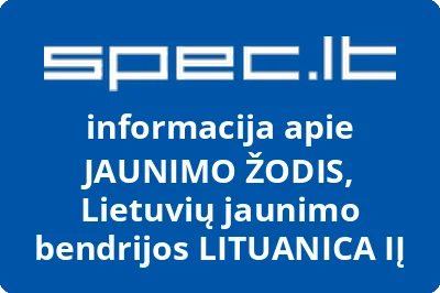 JAUNIMO ŽODIS, Lietuvių jaunimo bendrijos LITUANICA, IĮ