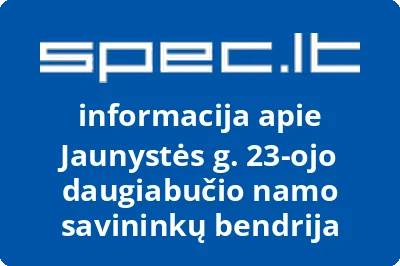 Jaunystės g. 23-ojo daugiabučio namo savininkų bendrija