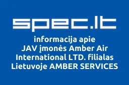 JAV įmonės Amber Air International LTD. filialas Lietuvoje AMBER SERVICES INTERNATIONAL LTD. | spec.lt