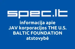 JAV korporacijos THE U.S. BALTIC FOUNDATION atstovybė iliustracija