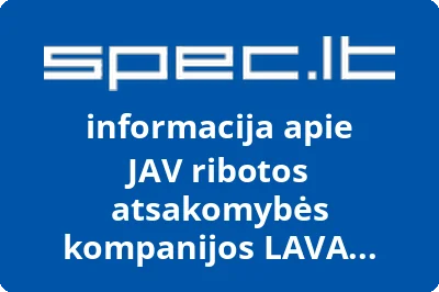 JAV ribotos atsakomybės kompanijos LAVA TRADE LLC atstovybė