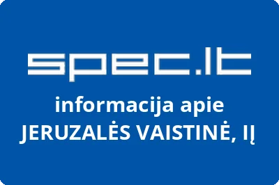 JERUZALĖS VAISTINĖ, UAB
