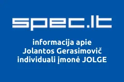 Jolantos Gerasimovič individuali įmonė JOLGE | spec.lt