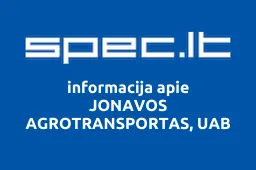 JONAVOS AGROTRANSPORTAS, UAB | spec.lt