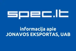 JONAVOS EKSPORTAS, UAB | spec.lt