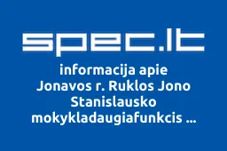 Jonavos r. Ruklos Jono Stanislausko mokykladaugiafunkcis centras iliustracija