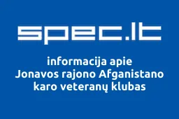Jonavos rajono Afganistano karo veteranų klubas | spec.lt