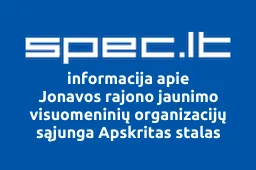 Jonavos rajono jaunimo visuomeninių organizacijų sąjunga Apskritas stalas iliustracija