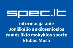 Joniškėlio aukštesniosios žemės ūkio mokyklos sporto klubas Mūša