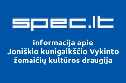 Joniškio kunigaikščio Vykinto žemaičių kultūros draugija | spec.lt