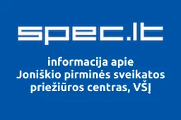 Joniškio pirminės sveikatos priežiūros centras, VŠĮ iliustracija
