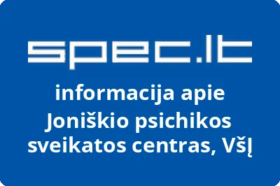 Joniškio psichikos sveikatos centras, VŠĮ