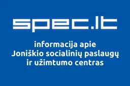 Joniškio socialinių paslaugų ir užimtumo centras | spec.lt