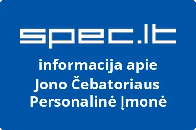 Jono Čebatoriaus Personalinė Įmonė