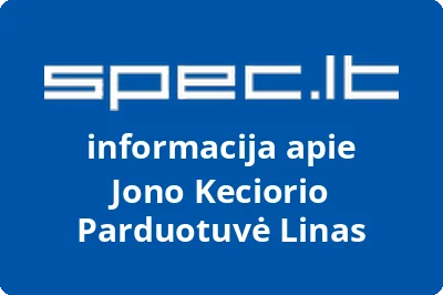 Jono Keciorio Parduotuvė Linas