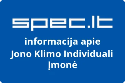 Jono Klimo Individuali Įmonė